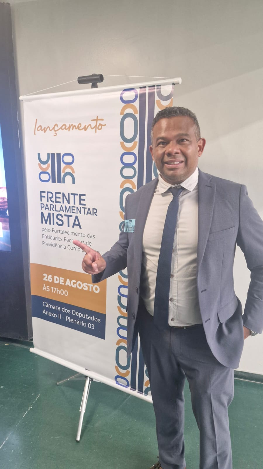 Foto de Dennis Webert na Frente Mista de Previdencia Complementar